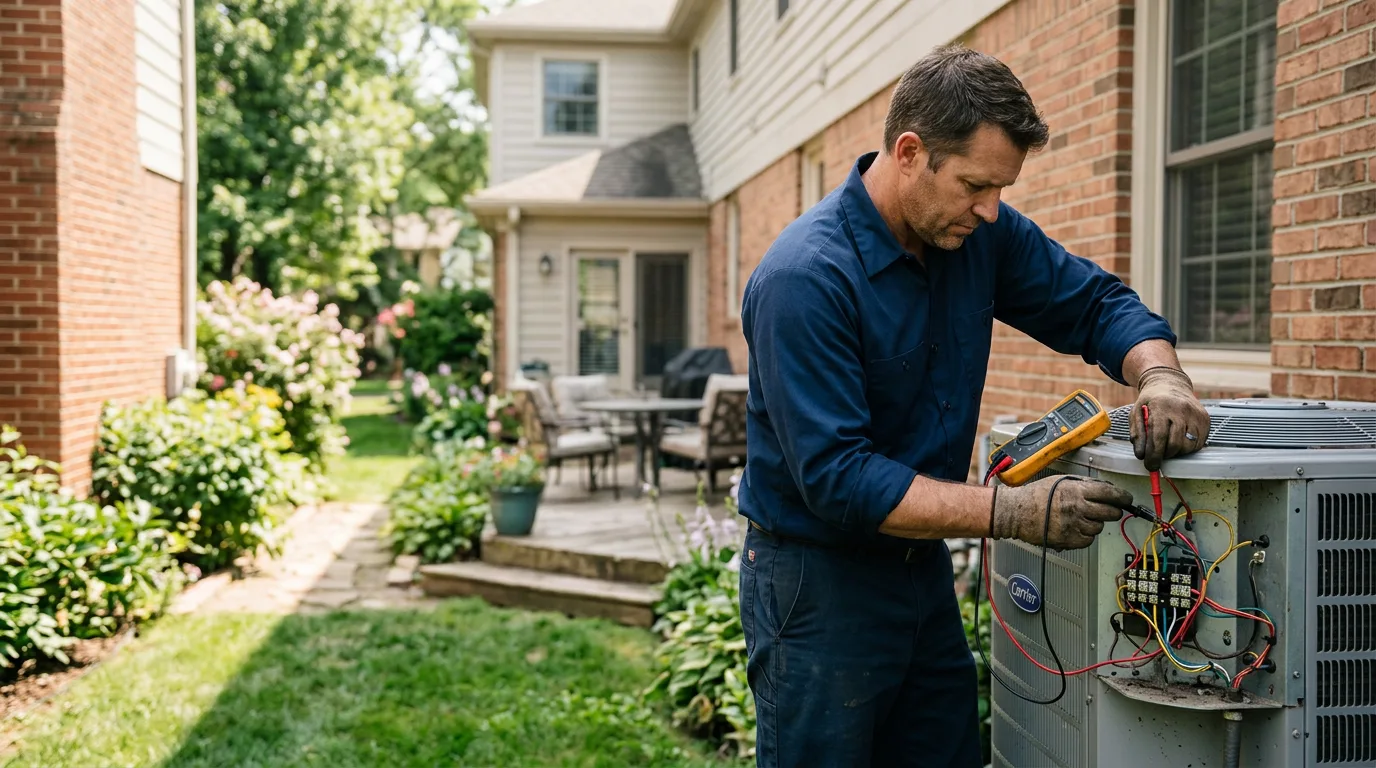 HVAC technician working near Liberty, KS